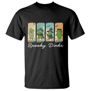 Funny Halloween Pickleball T Shirt Spooky Dinks Gift For Players TS12 Black Print Your Wear