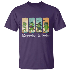 Funny Halloween Pickleball T Shirt Spooky Dinks Gift For Players TS12 Purple Print Your Wear