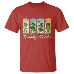 Funny Halloween Pickleball T Shirt Spooky Dinks Gift For Players TS12 Red Print Your Wear