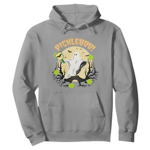 Funny Halloween Pickleball Hoodie Pickleboo Ghost Costume TS12 Sport Gray Print Your Wear