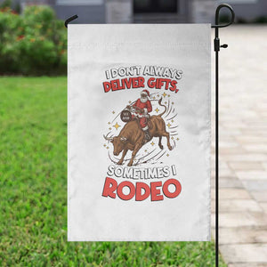 Funny Black Santa Bull Riding Christmas Garden Flag I Do Not Deliver Gifts I Rodeo TS12 Print Your Wear