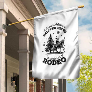 Funny Santa Cowboy Christmas Garden Flag I Do Not Deliver Gifts I Rodeo TS12 Print Your Wear