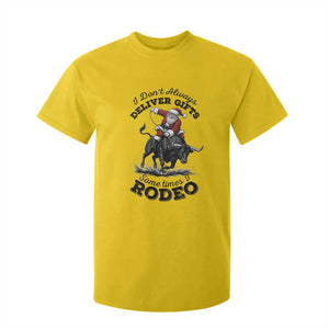 Funny Black Santa Cowboy Bull Rider Christmas T Shirt For Kid I Do Not Deliver Gifts I Rodeo TS12 Daisy Print Your Wear