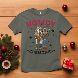 Funny Nutcracker Cowboy Howdy Christmas T Shirt Western Holiday Gift TS12 Military Green Print Your Wear