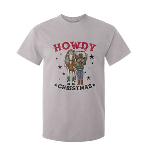 Funny Nutcracker Cowboy Howdy Christmas T Shirt For Kid Western Holiday Gift TS12 Ice Gray Print Your Wear