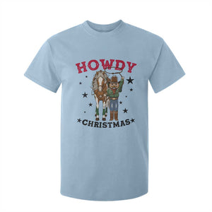 Funny Nutcracker Cowboy Howdy Christmas T Shirt For Kid Western Holiday Gift TS12 Light Blue Print Your Wear