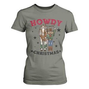 Funny Nutcracker Cowboy Howdy Christmas T Shirt For Women Western Holiday Gift TS12 Military Green Print Your Wear