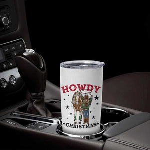 Funny Nutcracker Cowboy Howdy Christmas Tumbler Cup Western Holiday Gift TS12 Print Your Wear