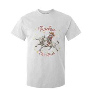 Funny Nutcracker Bull Riding Rodeo Christmas T Shirt For Kid Western Holiday Gift TS12 White Print Your Wear