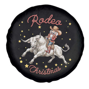 Funny Nutcracker Bull Riding Rodeo Christmas Spare Tire Cover Western Holiday Gift TS12 Print Your Wear