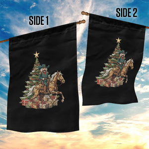 Funny Nutcracker Riding Horse Garden Flag Western Life Christmas Gift TS12 Print Your Wear
