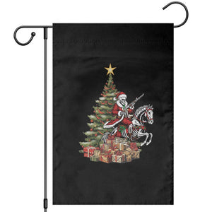 Outlaw Cowboy On Skeleton Horse Garden Flag Dark Western Christmas TS12 Black Print Your Wear