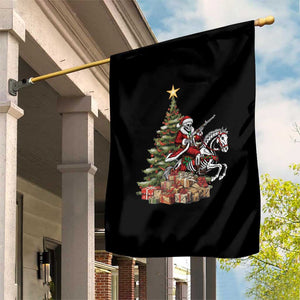 Outlaw Cowboy On Skeleton Horse Garden Flag Dark Western Christmas TS12 Print Your Wear