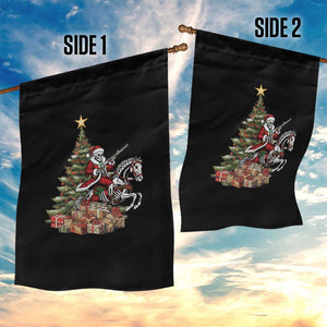 Outlaw Cowboy On Skeleton Horse Garden Flag Dark Western Christmas TS12 Print Your Wear