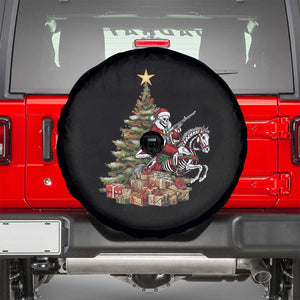 Outlaw Cowboy On Skeleton Horse Spare Tire Cover Dark Western Christmas TS12 Black Print Your Wear