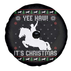 Yee Haw It Is Christmas Spare Tire Cover Funny Ugly Xmas Rodeo Gift For Cowgirl TS12 Print Your Wear