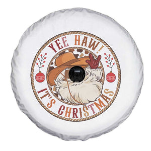 Yee Haw It Is Christmas Spare Tire Cover Funny Black Santa Cowboy TS12 Print Your Wear