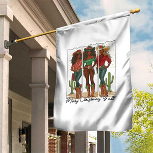 Merry Christmas Y'all Garden Flag Funny Western Holiday Gift For Cowgirl TS12 Print Your Wear