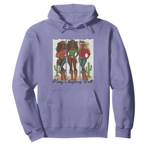 Merry Christmas Y'all Hoodie Funny Western Holiday Gift For Cowgirl TS12 Violet Print Your Wear