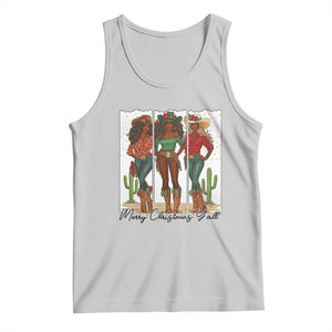 Merry Christmas Y'all Tank Top Funny Western Holiday Gift For Cowgirl TS12 Ash Print Your Wear