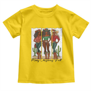 Merry Christmas Y'all Toddler T Shirt Funny Western Holiday Gift For Cowgirl TS12 Daisy Print Your Wear