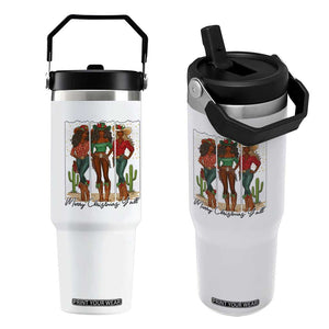 Merry Christmas Y'all Flip Straw Tumbler Funny Western Holiday Gift For Cowgirl TS12 One Size: 30 oz White Print Your Wear