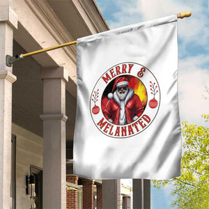 Black Santa Merry And Melanated Garden Flag Christmas Holiday Gift TS12 Print Your Wear