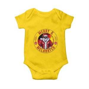 Black Santa Merry And Melanated Baby Onesie Christmas Holiday Gift TS12 Daisy Print Your Wear