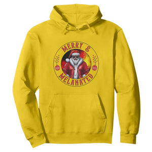 Black Santa Merry And Melanated Hoodie Christmas Holiday Gift TS12 Daisy Print Your Wear