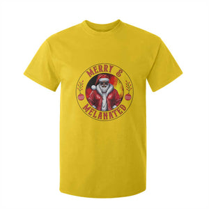 Black Santa Merry And Melanated T Shirt For Kid Christmas Holiday Gift TS12 Daisy Print Your Wear
