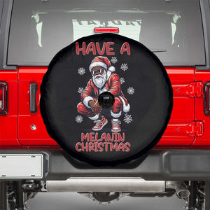 Have A Melanin Christmas Spare Tire Cover Black Pride Xmas Gift TS12 Black Print Your Wear