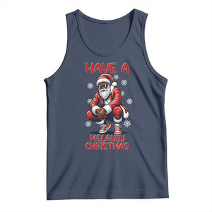 Have A Melanin Christmas Tank Top Black Pride Xmas Gift TS12 Navy Print Your Wear