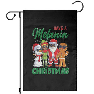 Have A Melanin Christmas Garden Flag Black Family African American Xmas Gift TS12 Black Print Your Wear