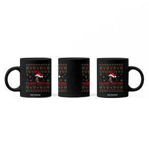 Have A Melanin Christmas Coffee Mug Cute Black Santa Girl Ugly Xmas TS12 Print Your Wear