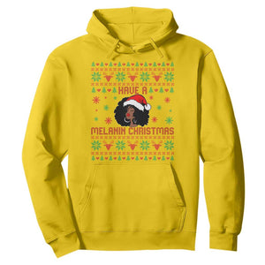 Have A Melanin Christmas Hoodie Cute Black Santa Girl Ugly Xmas TS12 Daisy Print Your Wear