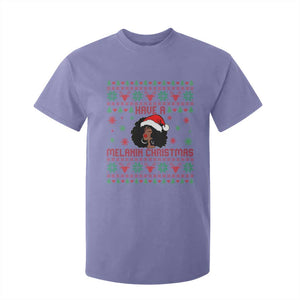 Have A Melanin Christmas T Shirt For Kid Cute Black Santa Girl Ugly Xmas TS12 Violet Print Your Wear