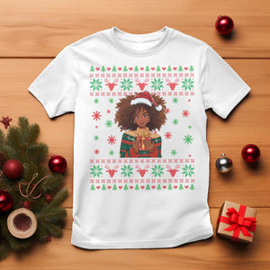 Black Queen Christmas T Shirt African American Girl Black Pride TS12 White Print Your Wear