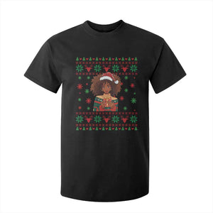 Black Queen Christmas T Shirt For Kid African American Girl Black Pride TS12 Black Print Your Wear
