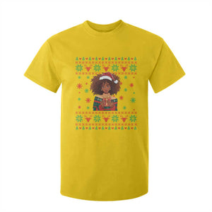 Black Queen Christmas T Shirt For Kid African American Girl Black Pride TS12 Daisy Print Your Wear