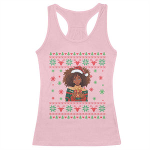 Black Queen Christmas Racerback Tank Top African American Girl Black Pride TS12 Light Pink Print Your Wear