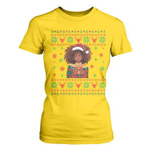 Black Queen Christmas T Shirt For Women African American Girl Black Pride TS12 Daisy Print Your Wear