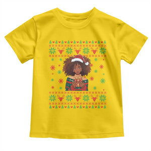 Black Queen Christmas Toddler T Shirt African American Girl Black Pride TS12 Daisy Print Your Wear