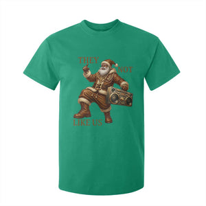 They Not Like Us T Shirt For Kid Funny Christmas Black Santa Claus TS12 Irish Green Print Your Wear