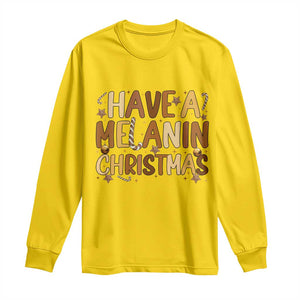 Funny Black Pride Have A Melanin Christmas Long Sleeve Shirt Culture Gift TS12 Daisy Print Your Wear