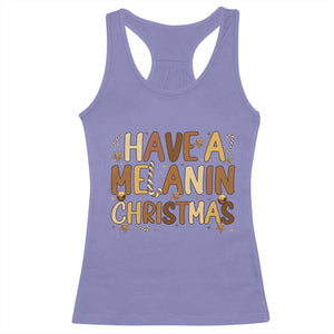 Funny Black Pride Have A Melanin Christmas Racerback Tank Top Culture Gift TS12 Violet Print Your Wear