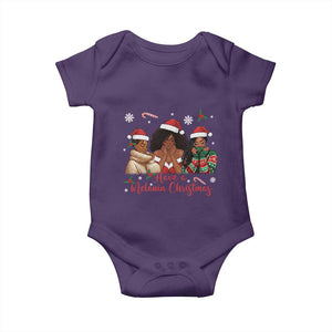 Have A Melanin Christmas Baby Onesie Black Girl Xmas Gift TS12 Purple Print Your Wear