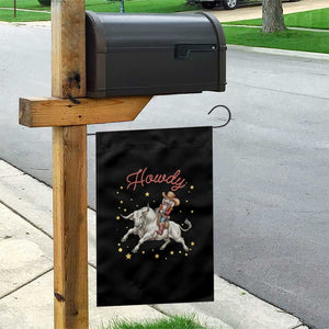 Funny Nutcracker Bull Riding Garden Flag Howdy Western Christmas Holiday Gift TS12 Print Your Wear