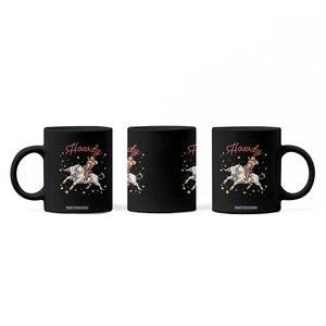 Funny Nutcracker Bull Riding Coffee Mug Howdy Western Christmas Holiday Gift TS12 Print Your Wear