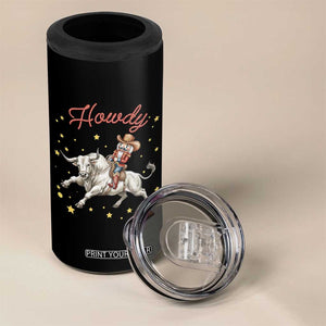 Funny Nutcracker Bull Riding 4 in 1 Can Cooler Tumbler Howdy Western Christmas Holiday Gift TS12 Print Your Wear