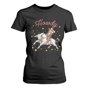 Funny Nutcracker Bull Riding T Shirt For Women Howdy Western Christmas Holiday Gift TS12 Black Print Your Wear